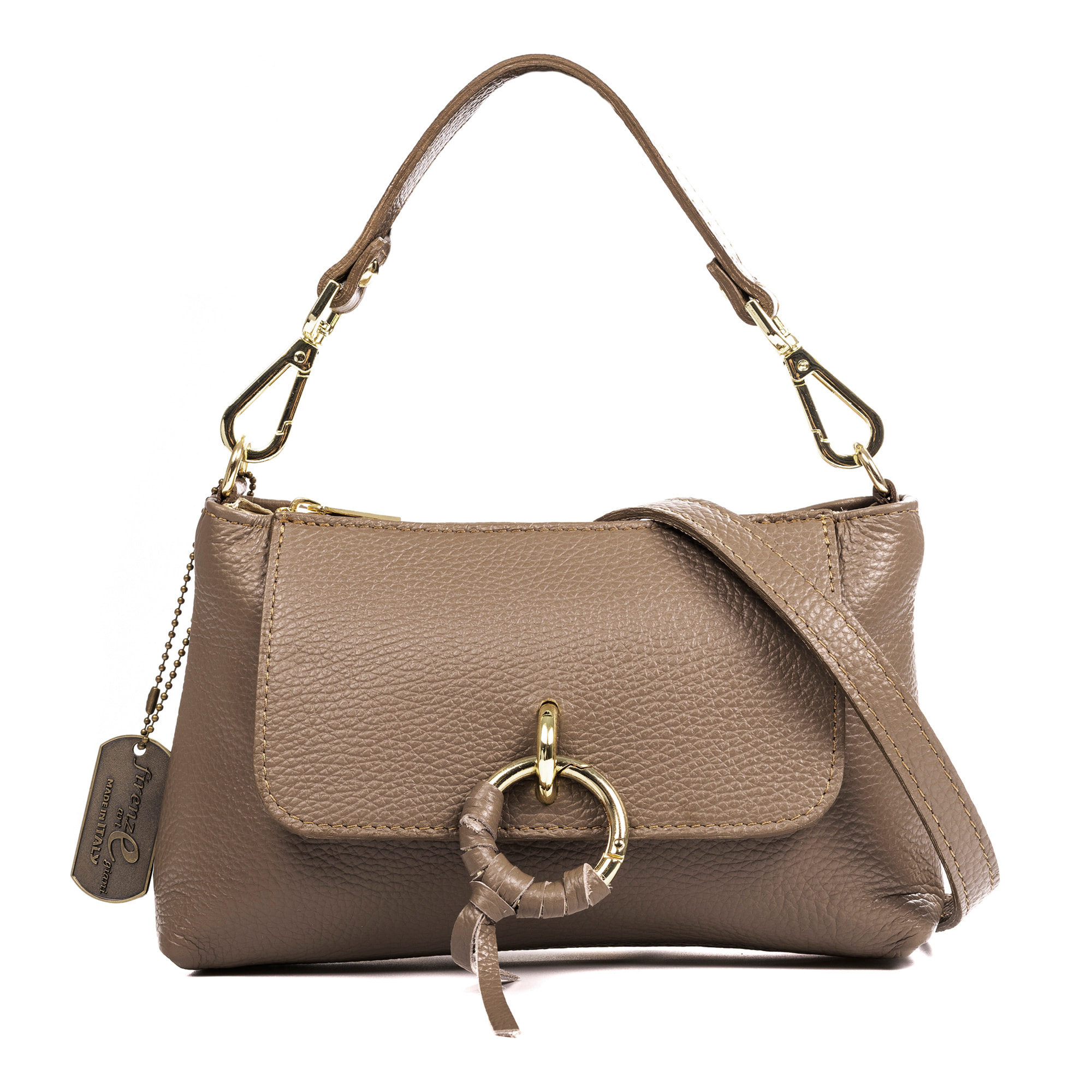 Arvier borsa a mano a tracolla in vera pelle dollaro