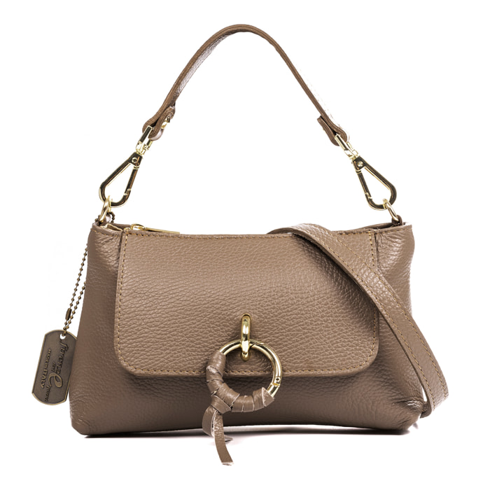 Arvier borsa a mano a tracolla in vera pelle dollaro