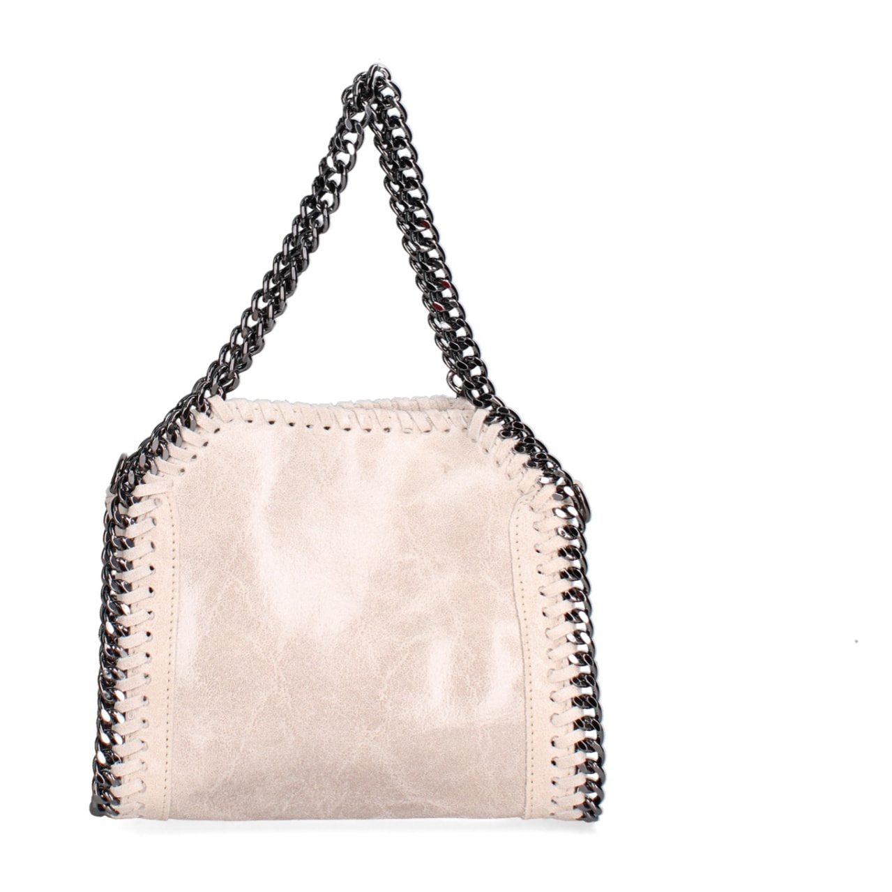 Borsa a mano da donna Made in Italy - Modello Zefira Chic - Pelle scamosciata stampata - 23.0 x 20.0 x 7.0 cm