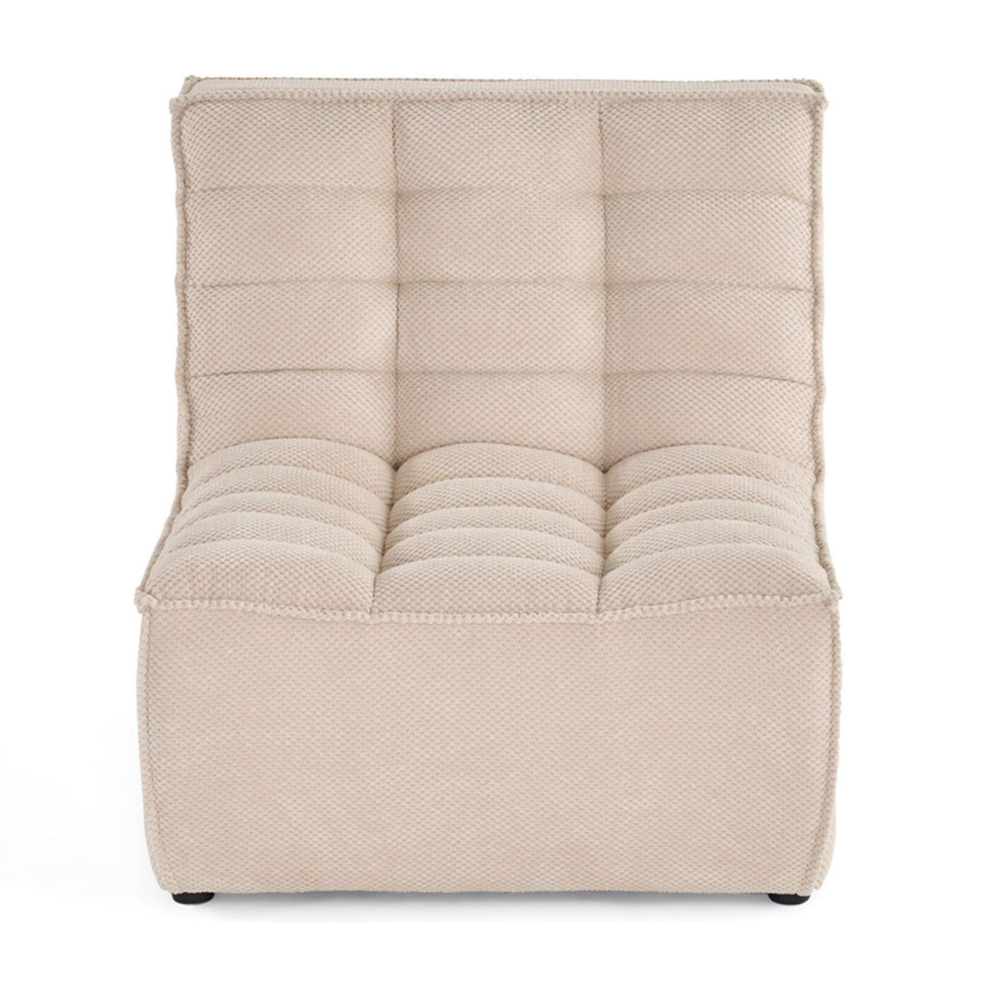 Ellie - fauteuil en velours texturé - Beige