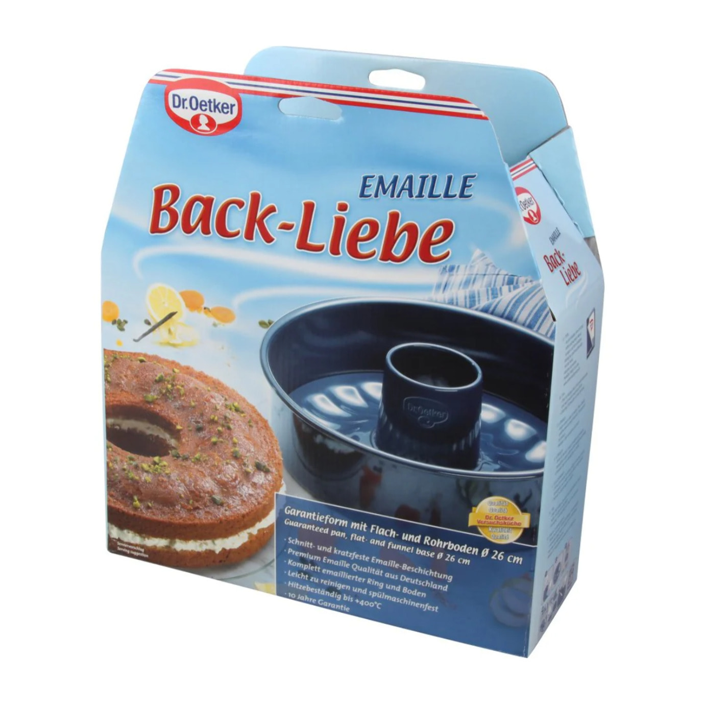 Moule à manqué et savarin double fond 26 cm Dr. Oetker Back Liebe