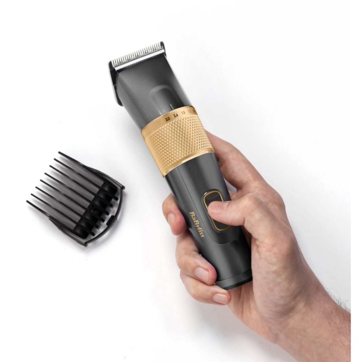Tondeuse cheveux BABYLISS E987E Graphite Precision, 27 hauteurs de coupe, précision 0,5 mm, autonomie 160 mn