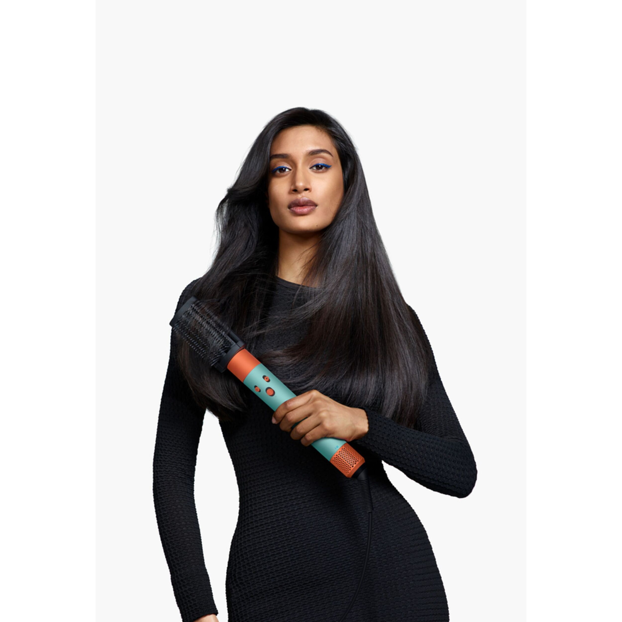 Multi-styler asciugacapelli Dyson Airwrap i.d.™ per capelli lisci e ondulati in Acquamarina/Tangerine | Ricondizionato