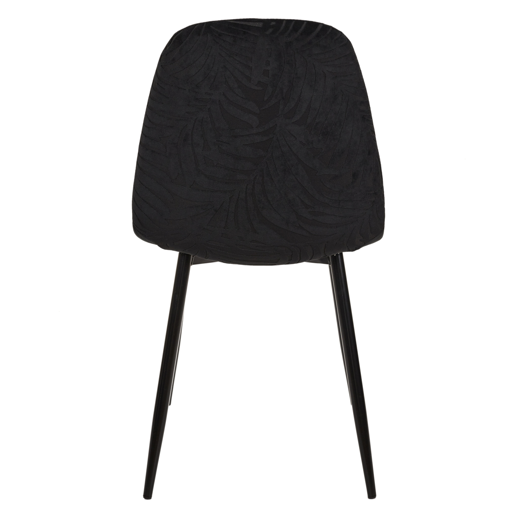 Chaise Pieds Metal Leaf Noir - Lot De 4