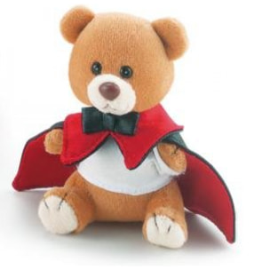 TRUDI 2942-809 - Peluche Orsetto Vampiro 9cm