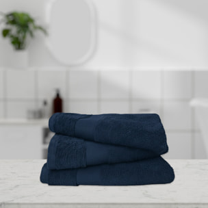 Lot de 3 draps de bain 500 gr/m2 100% coton