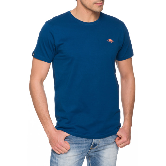 T-shirt in cotone 150 gr Hot Buttered Lizard Colore Blu Chiaro