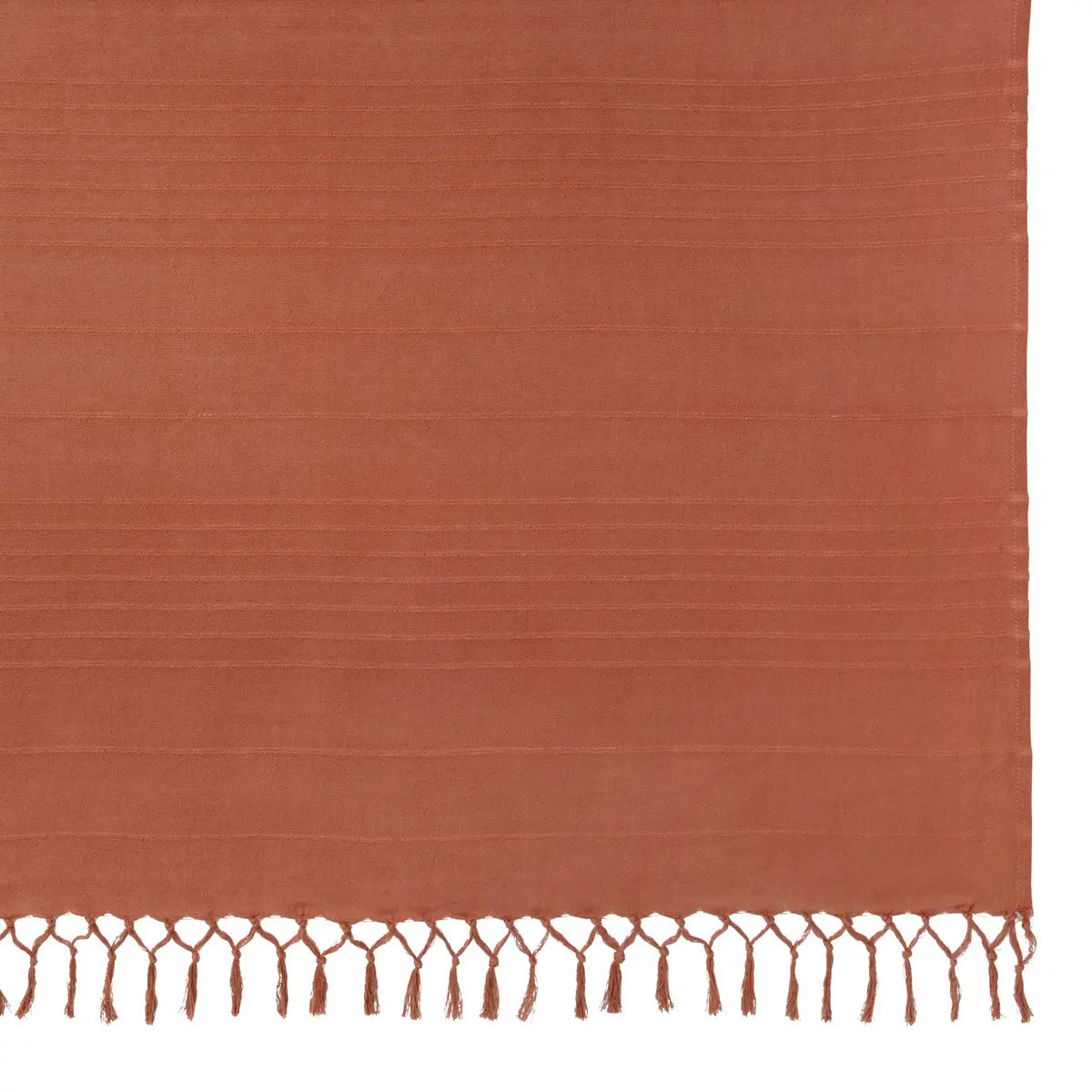Jeté de lit Anjali 230x250 terracotta en coton