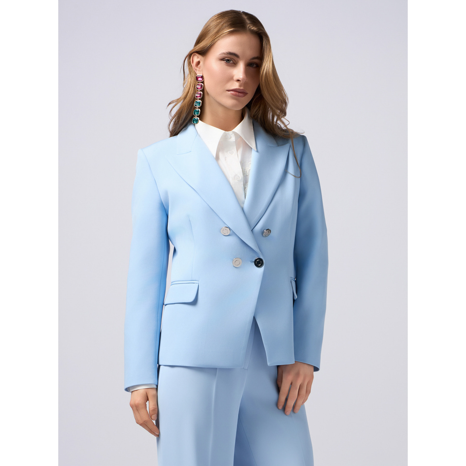 Oltre - Blazer doppiopetto - Azzurro