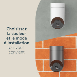 Outdoor Camera blanche - Caméra de surveillance extérieure wifi