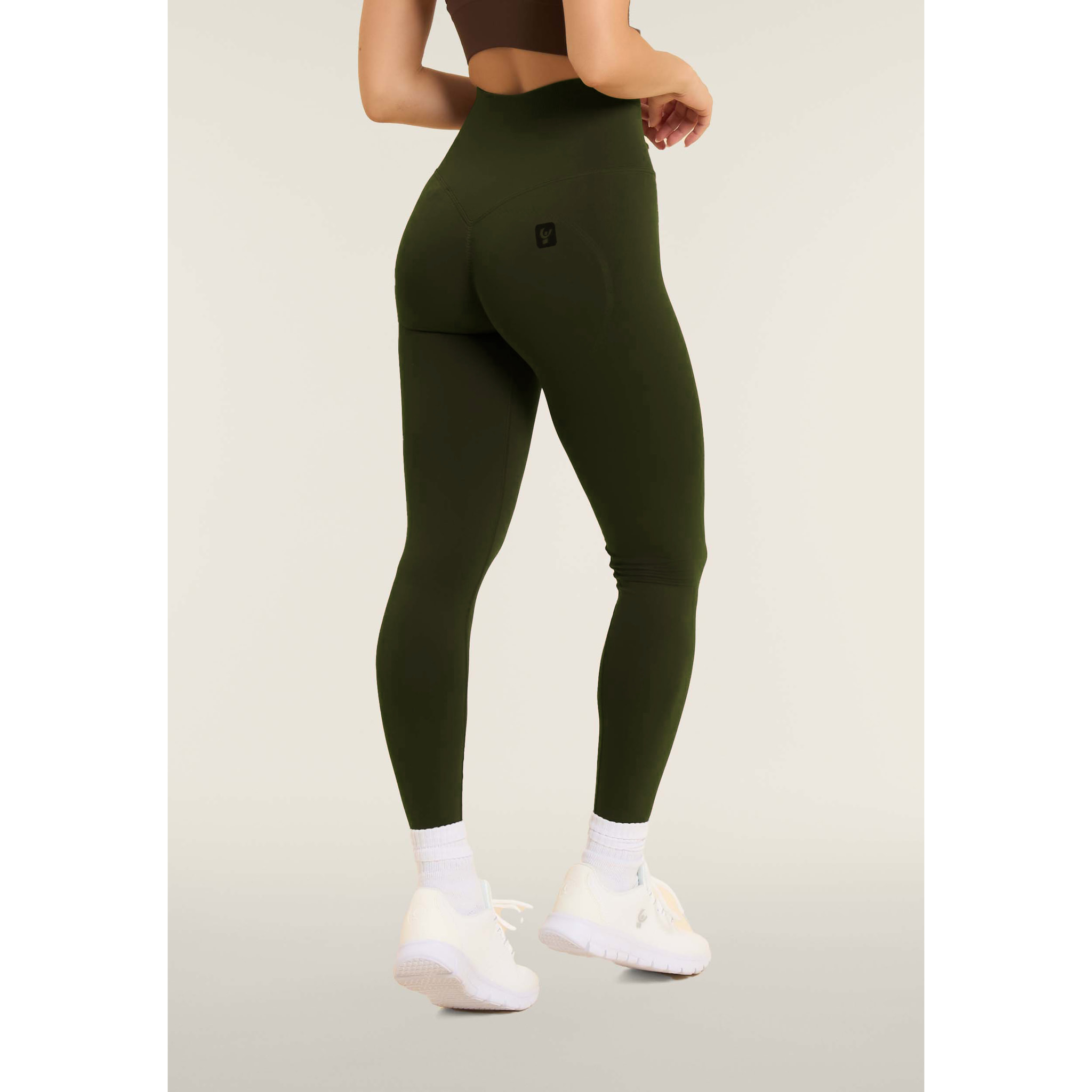 Leggings seamless 7/8 a vita altissima con cuciture shaping