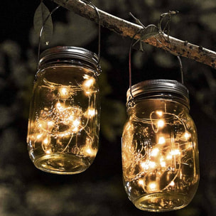 guirnalda con 20 micro led blanco cálido con temporizador