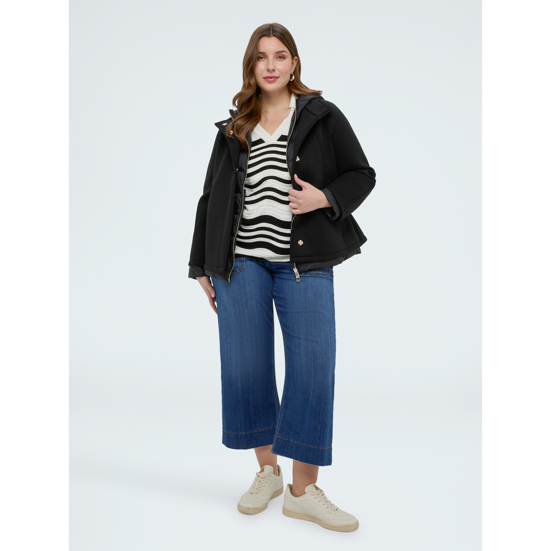 Fiorella Rubino - Giacca 3 in 1 con imbottitura in Sorona® Aura - Nero