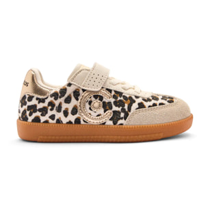 Zapatillas Bajas de Niña con Estampado Leopardo