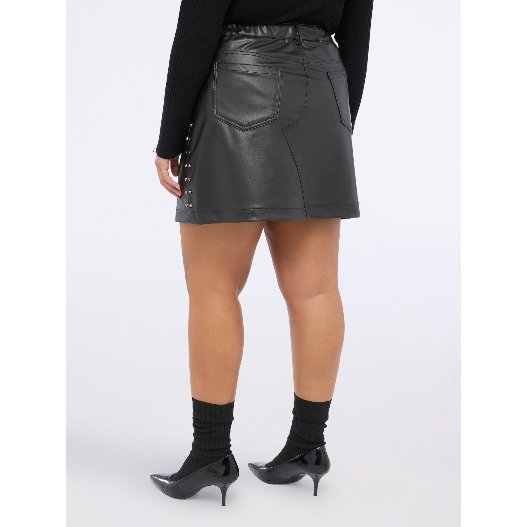 Fiorella Rubino - Minifalda con tachuelas - Negro