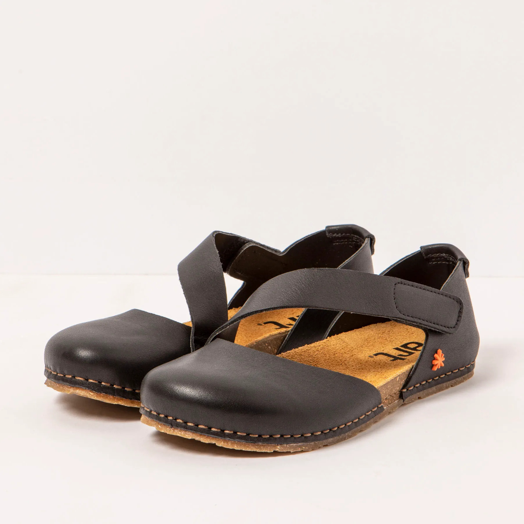 Sandalias 0384 NAPPA BLACK/ CRETA color Black