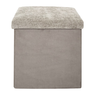 Coffre Pouf Pliable Emilia Marron