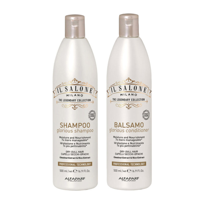 ALFAPARF MILANO Kit Il Salone Glorious Shampoo 500ml + Conditioner 500ml