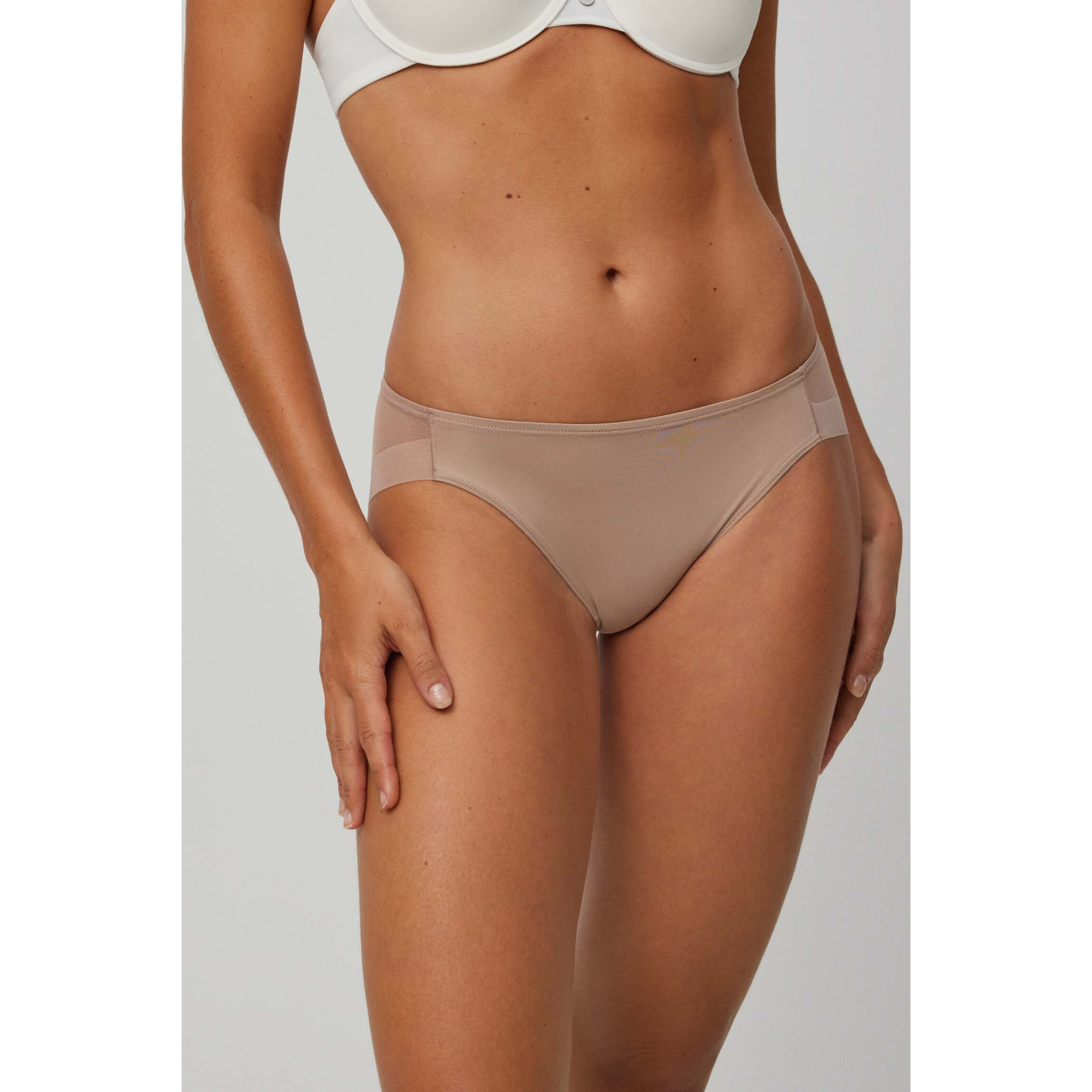 Slip in tulle di visone