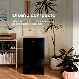 Frigorífico Mini EVVO F24BK, 91 L, Negro, Bajo consumo