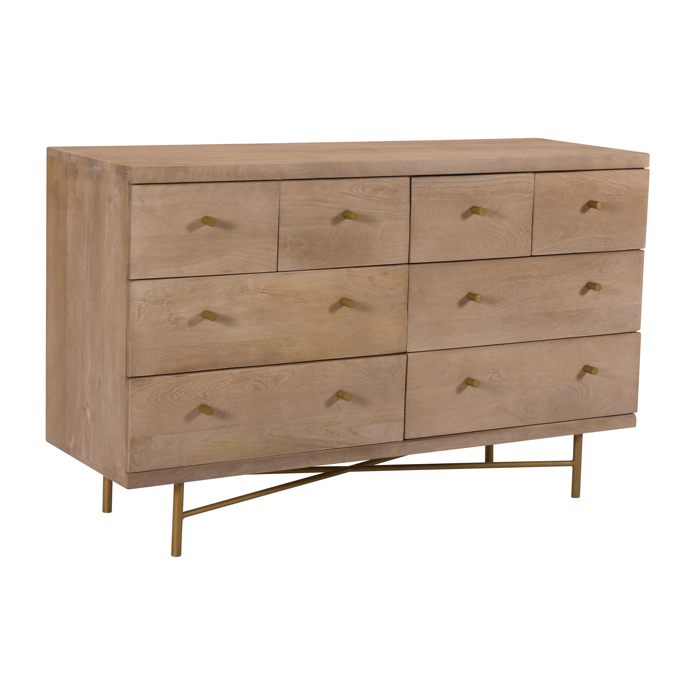 Commode Bran en bois 8 tiroirs