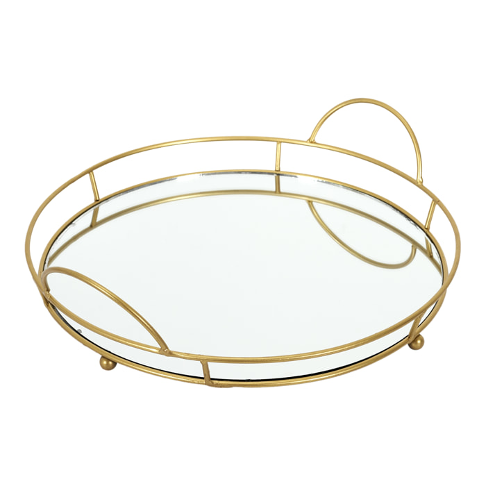 PLATEAU DE PRESENTATION MIROIR 34CM
