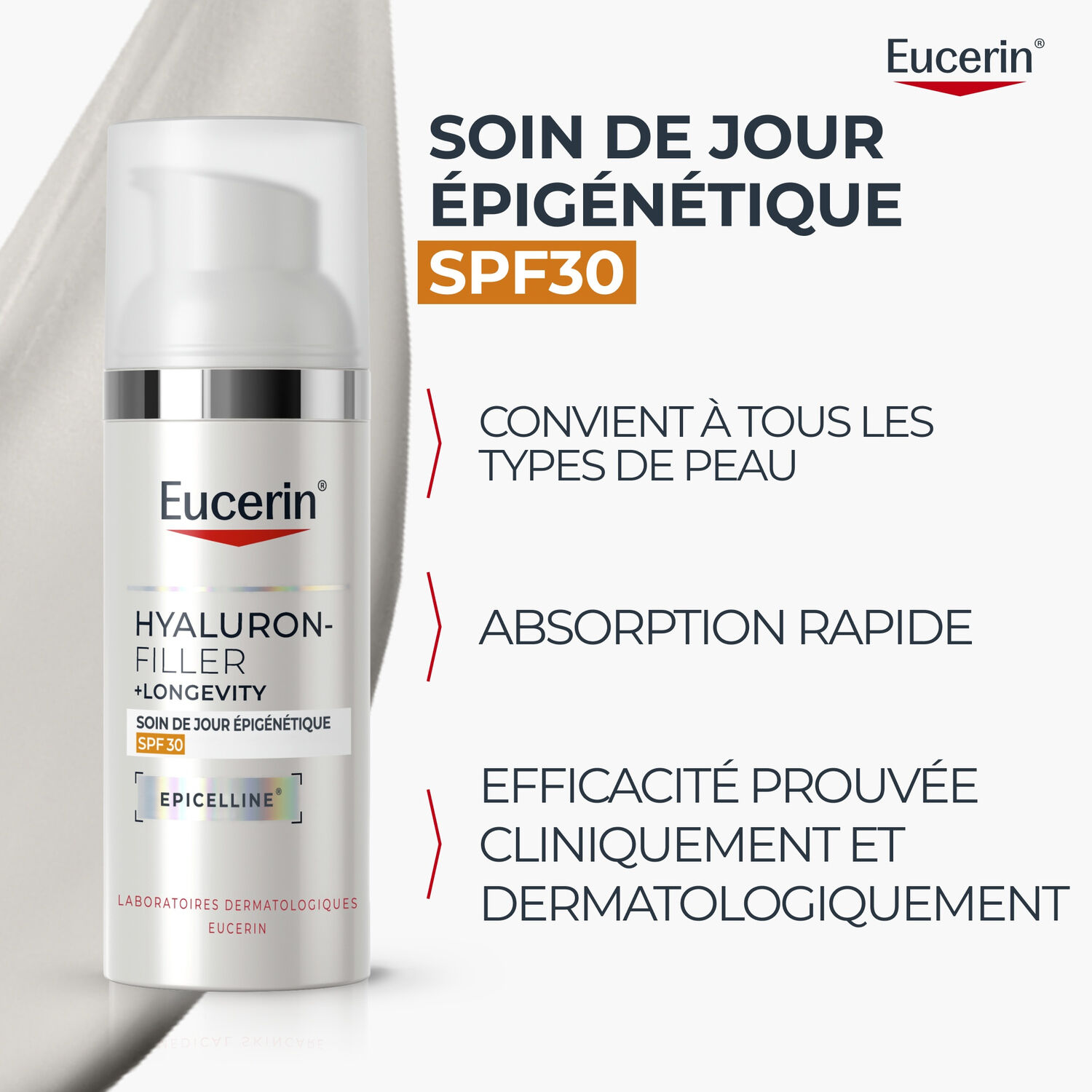 Hyaluron Filler + Longevity SPF30  - Soin de Jour Epigénétique 50ml