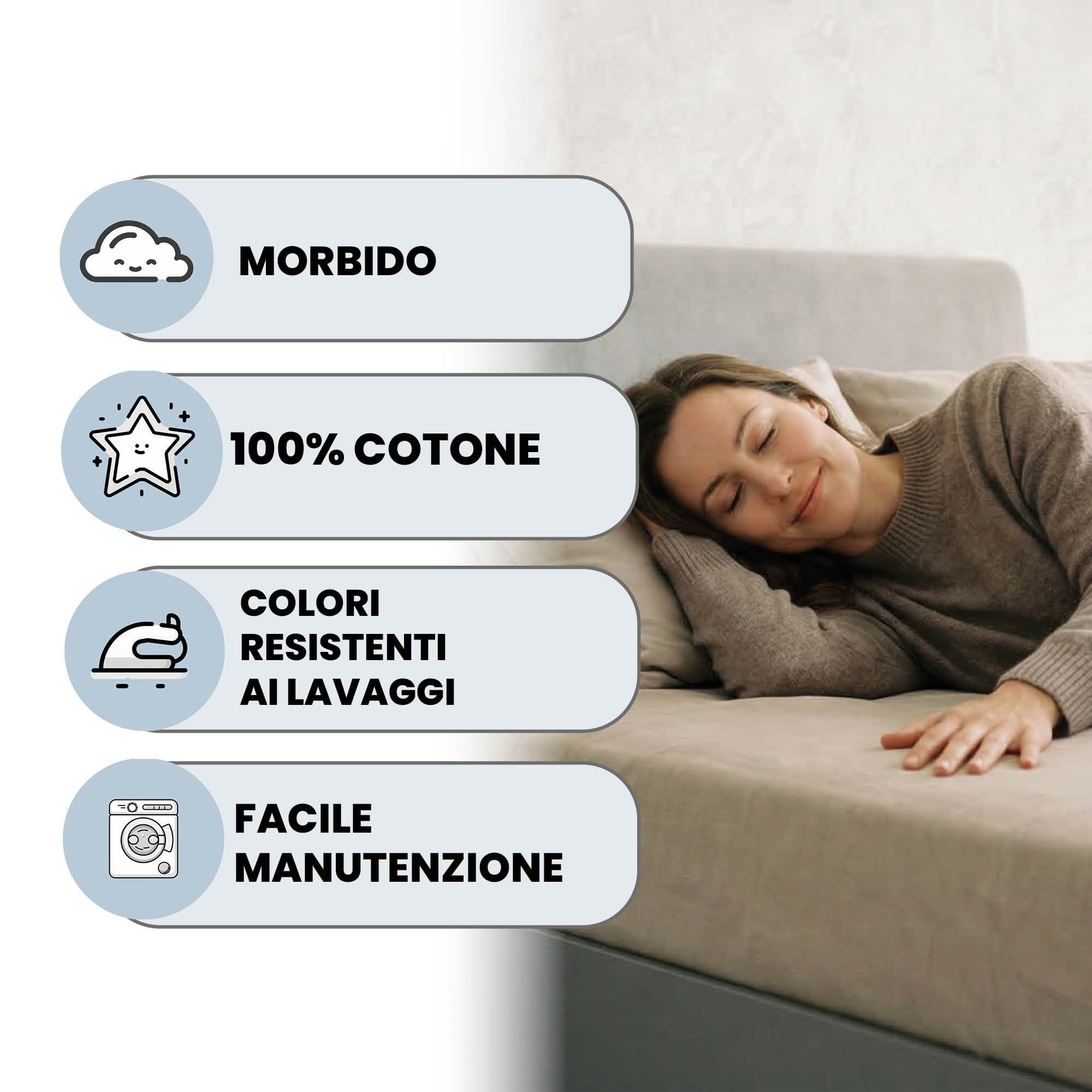 LENZUOLO SOTTO CON ANGOLI MAX COLOR, 100% COTONE MADE IN ITALY