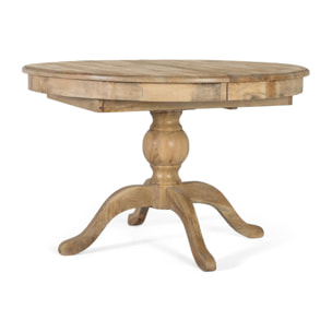 Mesas de Comedor de Madera de Mango 120 - 150 Cm Estilo Rústico Moderno