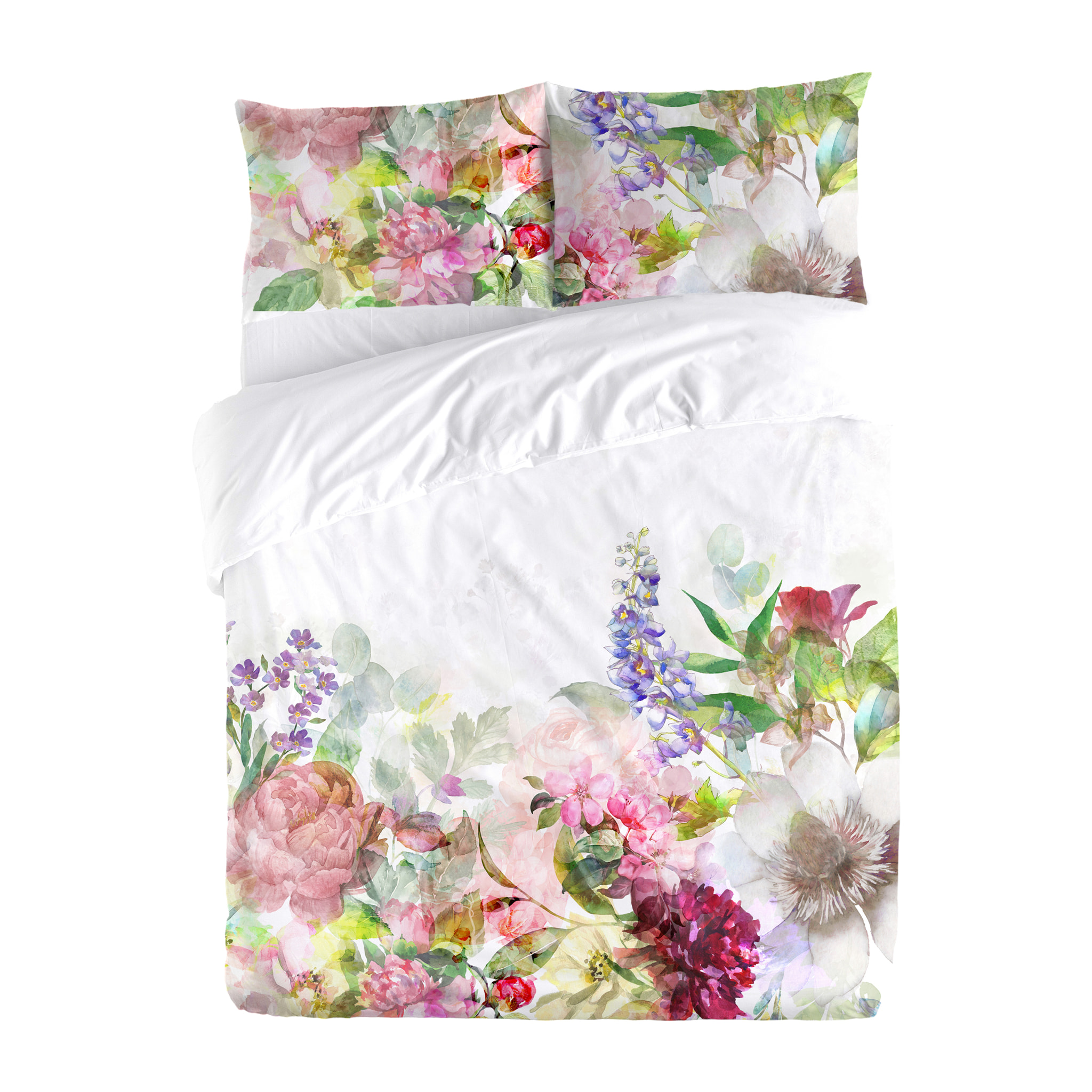 Housse de couette PEONY ROSE 100% coton 79 cm/2