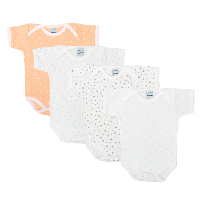 Pack 4 Body Basico Manga Corta