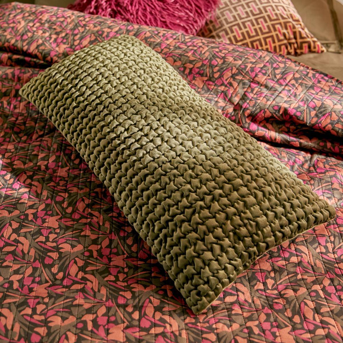 Coussin Bellissima vert Kaki 75x35cm