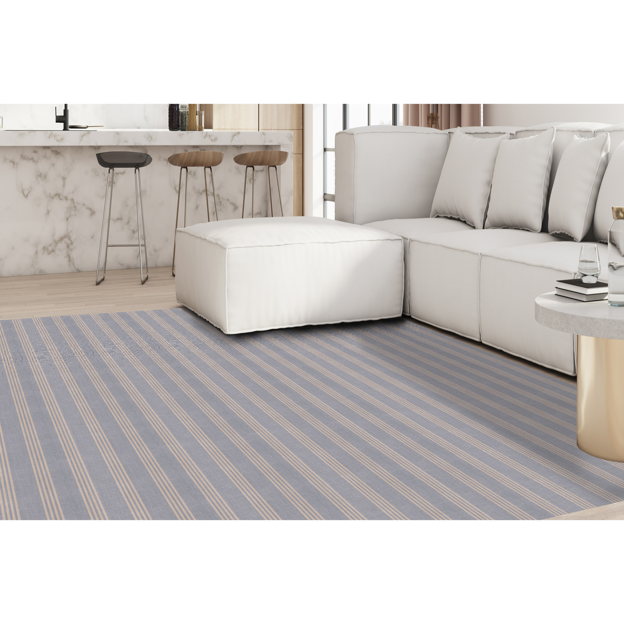 Alfombra de vinilo CERAMIKO, Angelina, estilo textil 66x150 cm