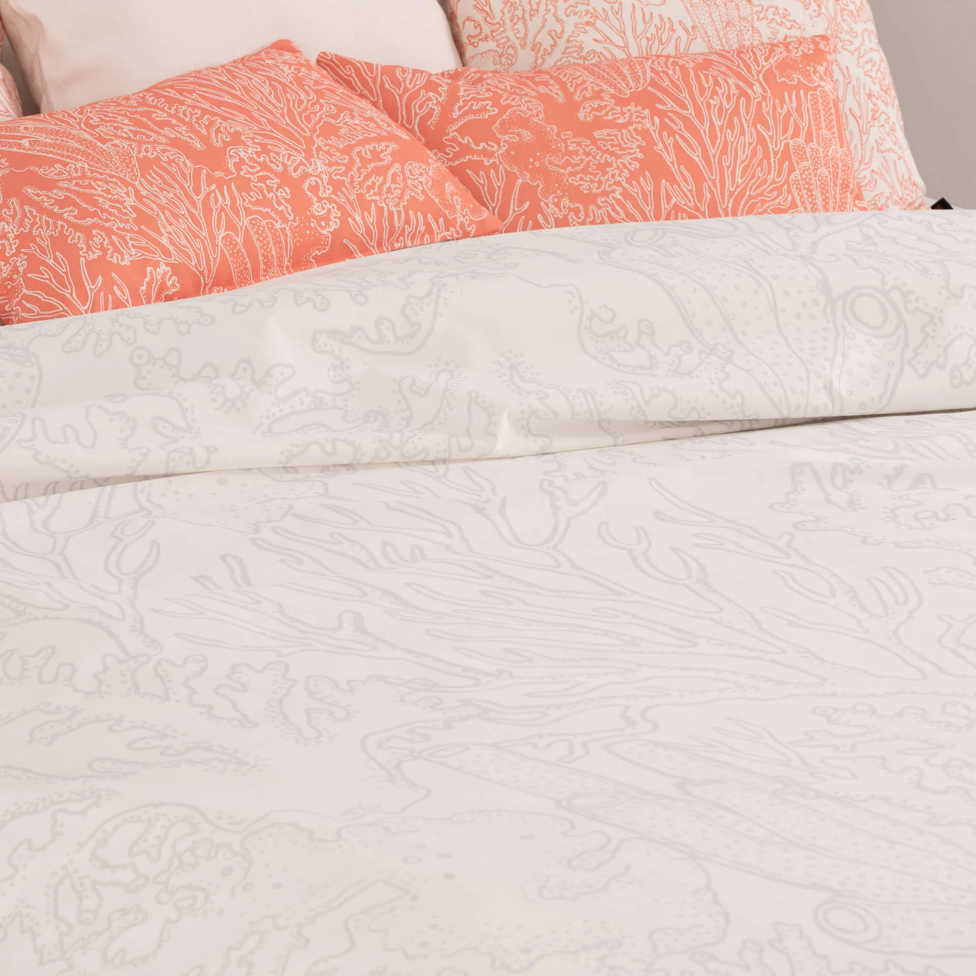 Housse de couette en 100% coton 157 fils Begur Gris