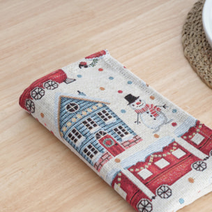 Lot de 2 Serviettes jacquard 33761B 45x45 cm