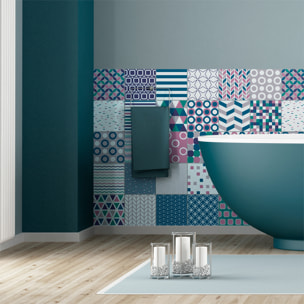 Stickers muraux - Sticker Mural Carrelage adhésif Cuisine Salle de Bain - 30 STICKERS CARRELAGES SCANDINAVE SPLIT