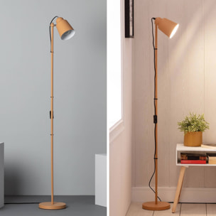 Lampadaire intérieur métal camel H 145cm Rémi