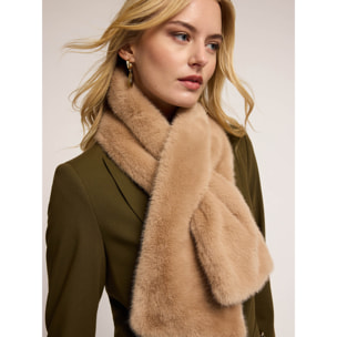 Motivi - Sciarpa effetto peluche morbida - Beige