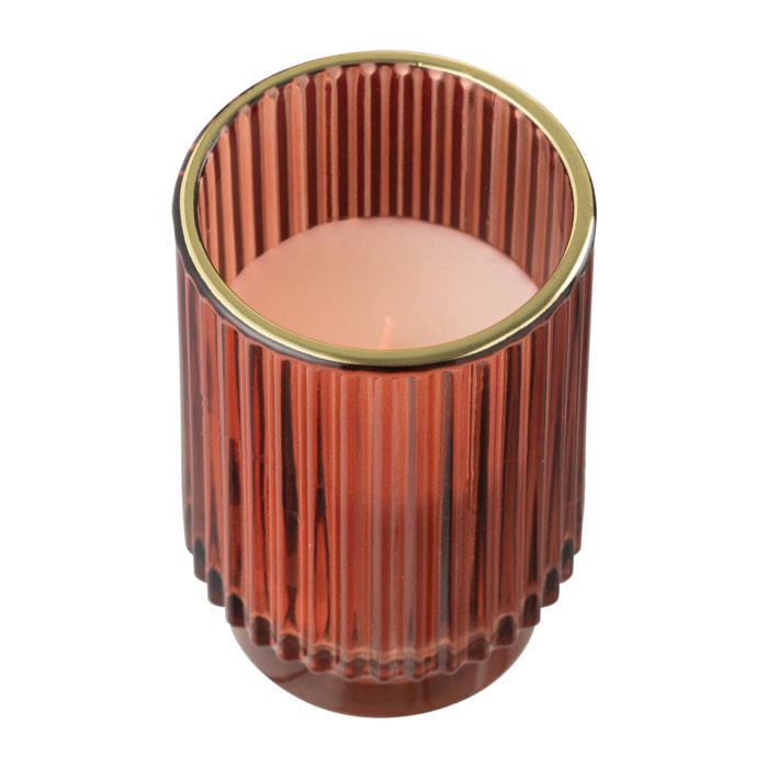 J-Line bougie parfumée Olive & Frank Incense - rouge - large - 30H