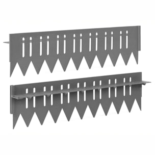 Bordurettes pour parterre stop herbe - lot de 10