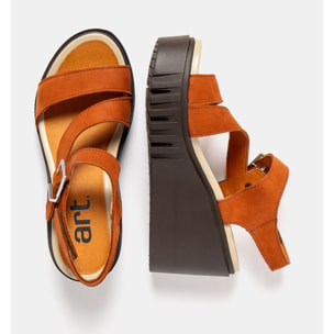 Sandalia de cuña 2080 NOBUCK D.ORANGE-BROWN/ CATANIA color D.orange-brown