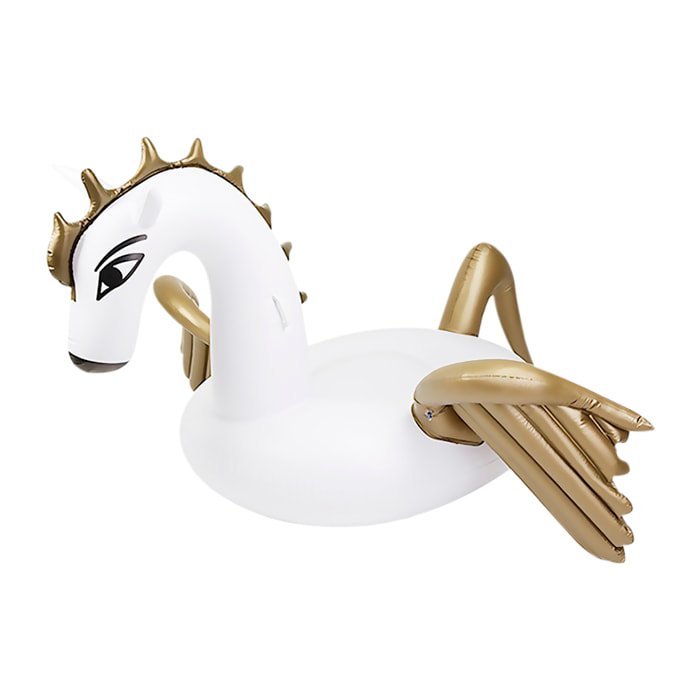 DAM Galleggiante gigante a forma di pegaso. 280x185 cm. 280x185x120cm. Colore bianco