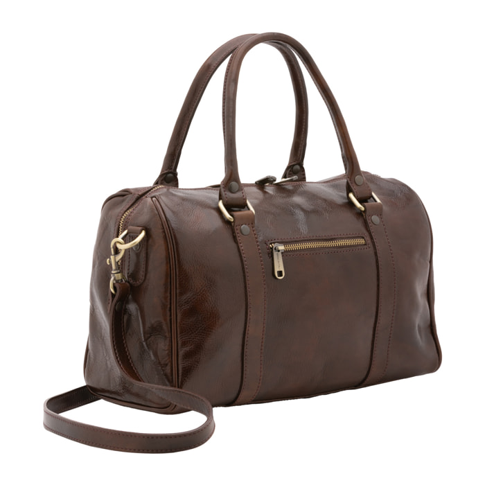 Borsa a bauletto  da donna In Vera pelle Made in Italy 37x22x16 cm