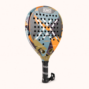 MUNICH FUSION X Pala de pádel polivalente con fibra de carbono 12K y tecnología X-Grip