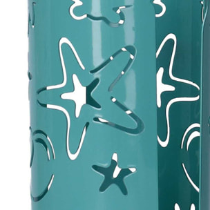 Portabicchiere in metallo mare verde acquatondo cm ø8h20