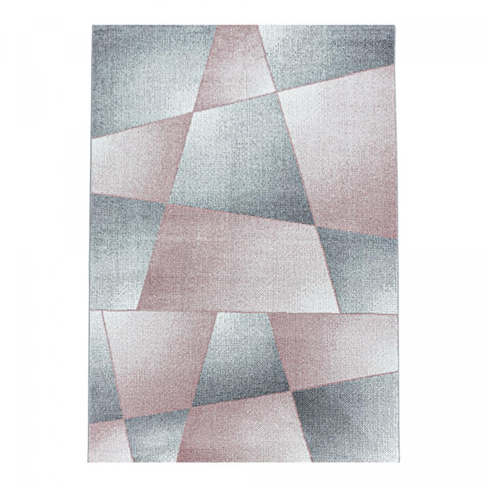 Tapis salon et chambre tissé motif pastel BECA