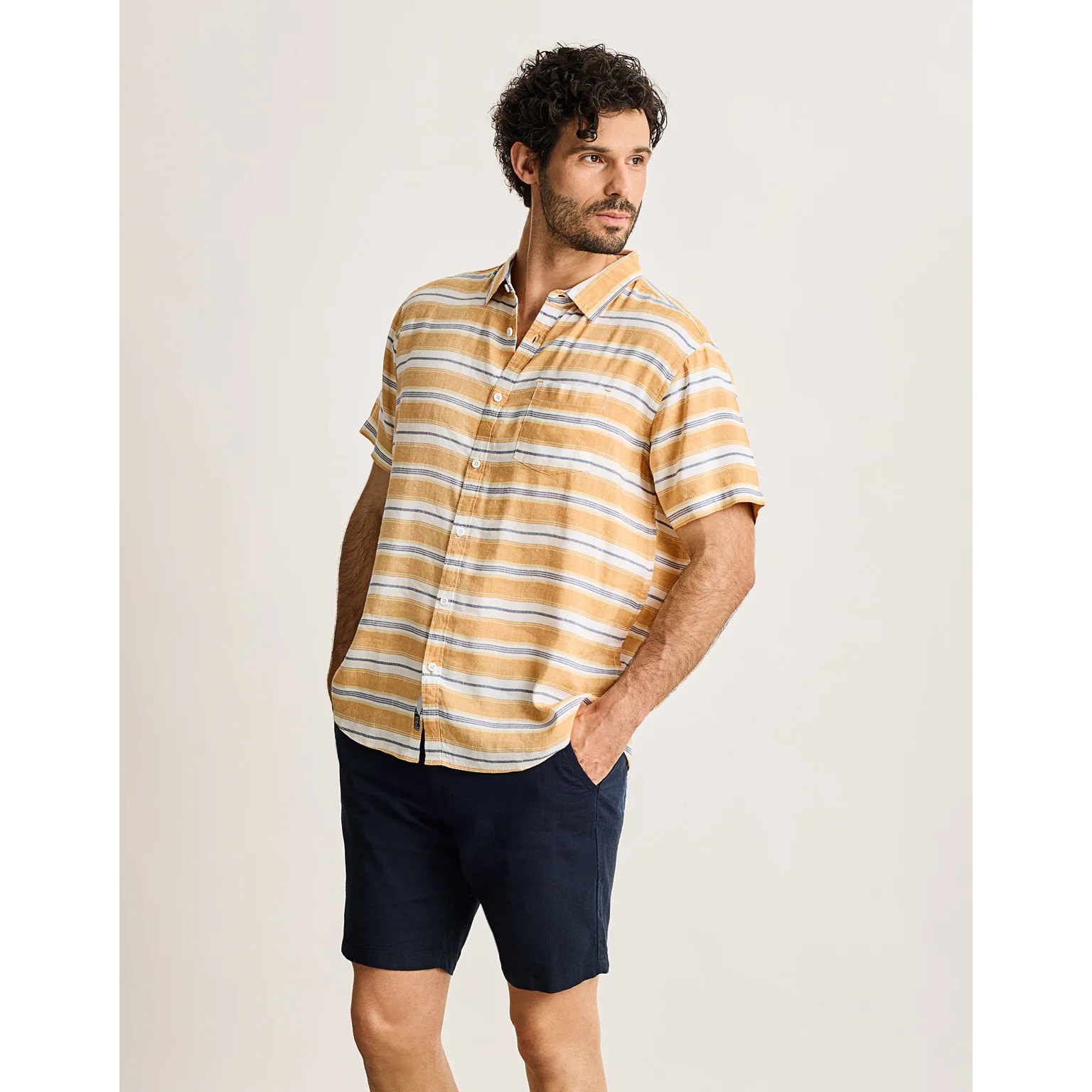 Camisa Manga Corta Amarillo - Coated