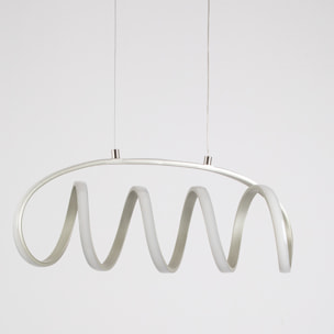 Forlight Colgante LED 30W Blanco Neutro - 4000K Gris Merengo para Interior para Comedor, Sala de Estar