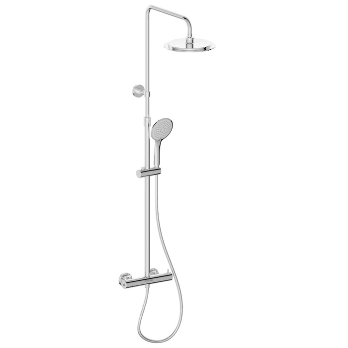 Colonne de douche Thermostatique finition Chrome 133x26x52 cm - MOLLY CHROME