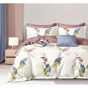 Parure housse de couette en polycoton - Plumalys